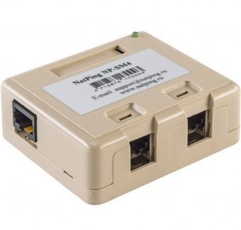 картинка PoE-коммутатор NetPing NP-SM4 от магазина Охранных систем и видеонаблюдения