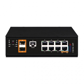 картинка Промышленный РоЕ-коммутатор TRASSIR TR-NS25102S-300-8POE от магазина Охранных систем и видеонаблюдения