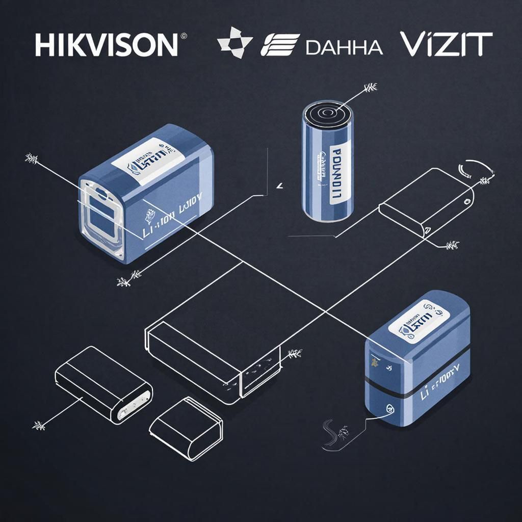 Совместимость: какие аккумуляторы подходят для HIKVISION, DAHUA, VIZIT