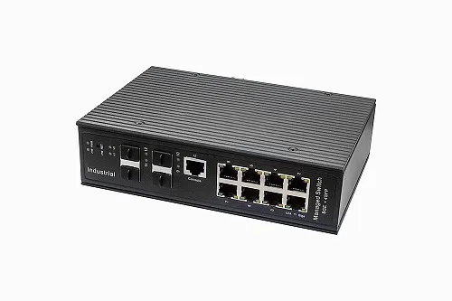 картинка NS-SW-8G4G-L/IM Промышленный управляемый (L2+) коммутатор Gigabit Ethernet на 8GE RJ45 + 4 GE SFP. от магазина Охранных систем и видеонаблюдения