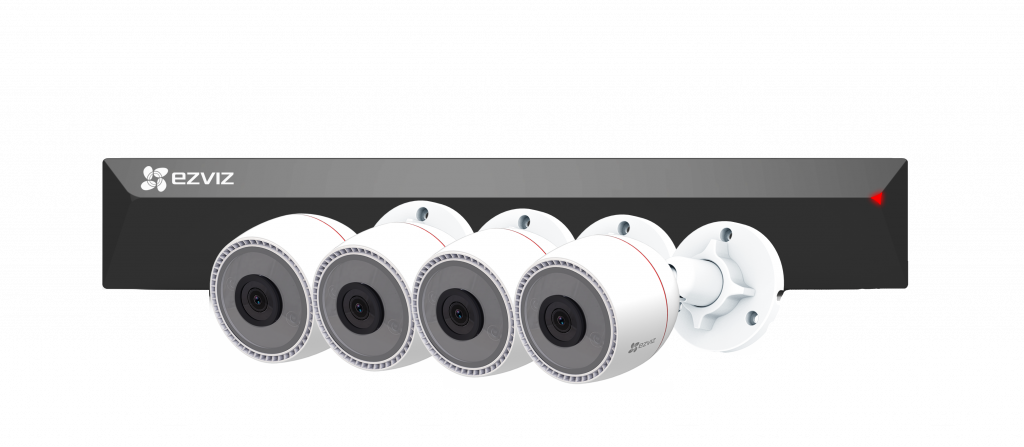 картинка Ezviz CS-BN3824A0-E30 набор PoE регистратор 8-ми канальный POE NVR + с камерами C3T от магазина Охранных систем и видеонаблюдения