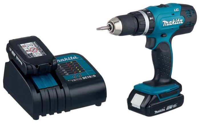 картинка Дрель-шуруповерт Makita DHP453SYE кейс от магазина Охранных систем и видеонаблюдения