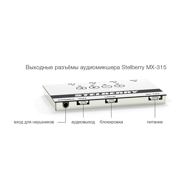 картинка MX-315 — микшер для удобного контроля и настройки звука от магазина Охранных систем и видеонаблюдения