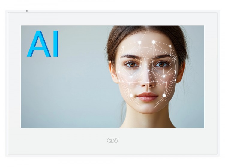 картинка CTV-M4704AI W Монитор видеодомофона с функциями AI Цвет белый. от магазина Охранных систем и видеонаблюдения