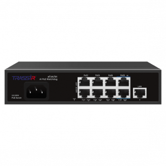 картинка РоЕ-коммутатор TRASSIR TR-NS1109-120-8PoE от магазина Охранных систем и видеонаблюдения
