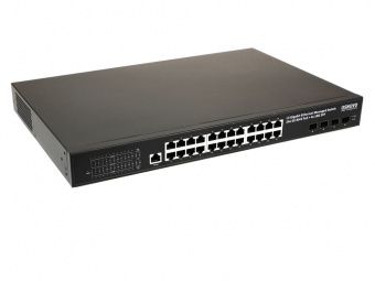 картинка PoE-коммутатор Osnovo SW-24G4X-1L-I от магазина Охранных систем и видеонаблюдения