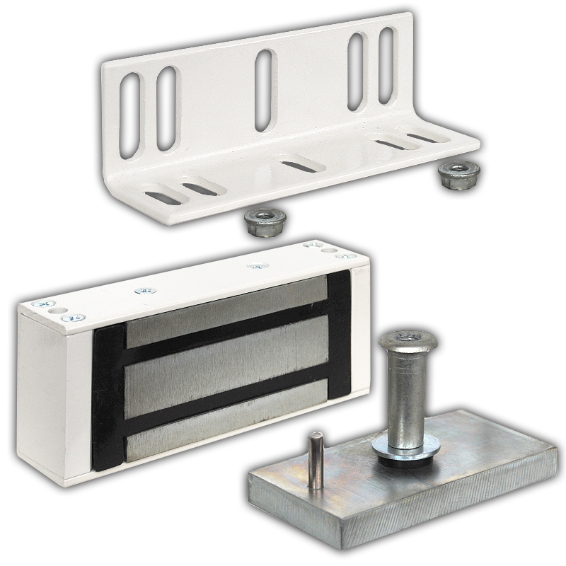 картинка Олевс М2-300 (Белый) Электромагнитный замок с отсеком для контроллера от магазина Охранных систем и видеонаблюдения