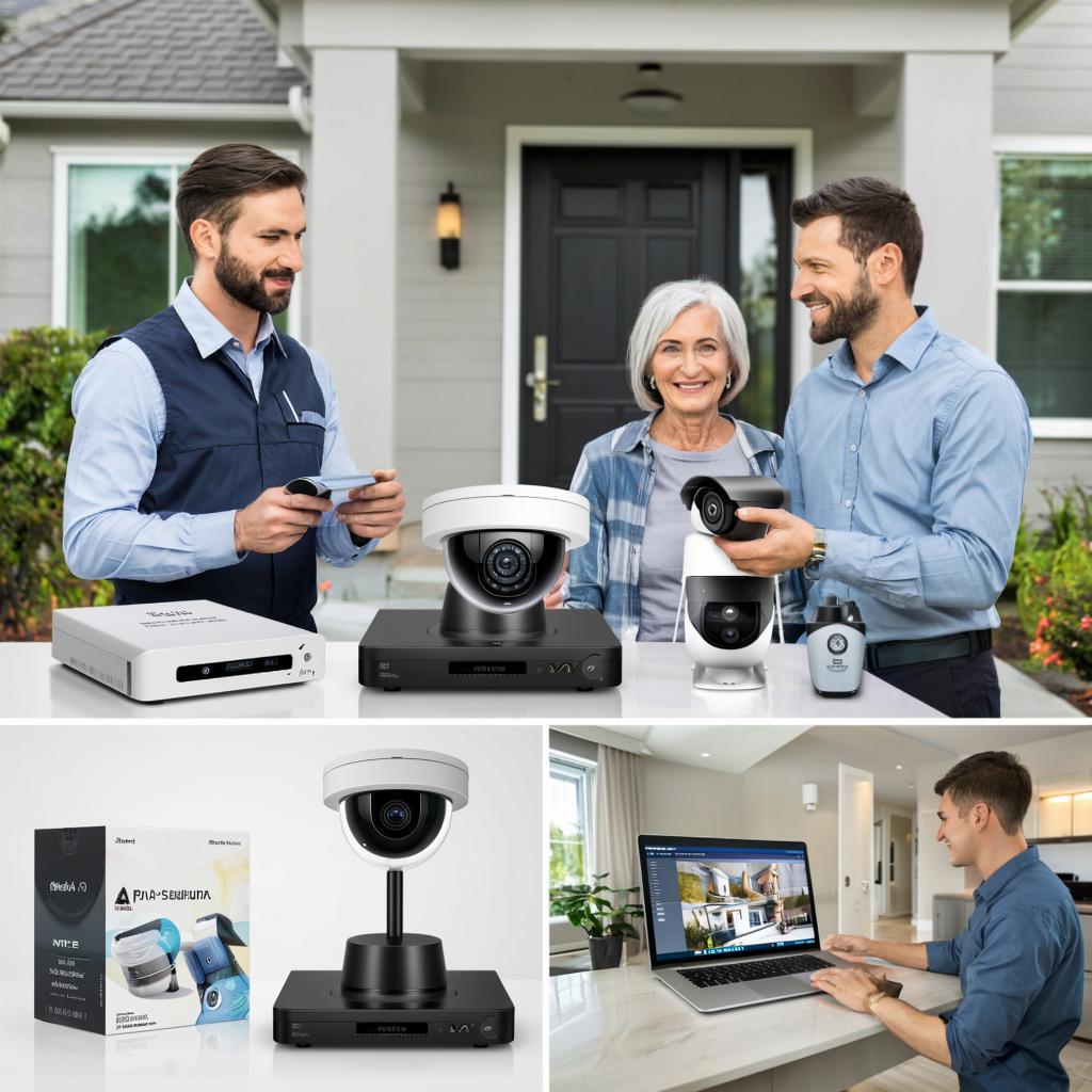 Комплект видеонаблюдения для дома: выбор и установка