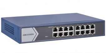 картинка Коммутатор Hikvision DS-3E1516-EI от магазина Охранных систем и видеонаблюдения