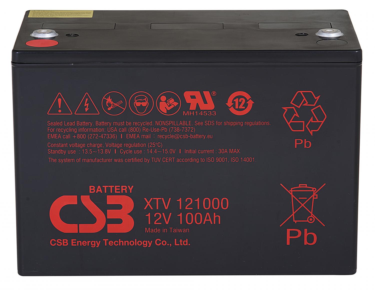 картинка Энерготех АКБ XTV121000 F2 от магазина Охранных систем и видеонаблюдения
