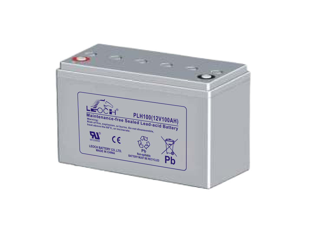 картинка Leoch PLH100 Grey 100Ач, 12В (100ah, 12v) от магазина Охранных систем и видеонаблюдения