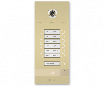 картинка Вызывная панель BAS-IP BI-12FB gold от магазина Охранных систем и видеонаблюдения