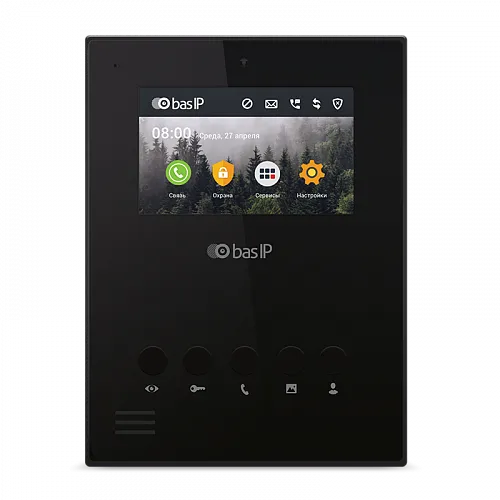 картинка IP видеодомофон AU-04LA BLACK от магазина Охранных систем и видеонаблюдения