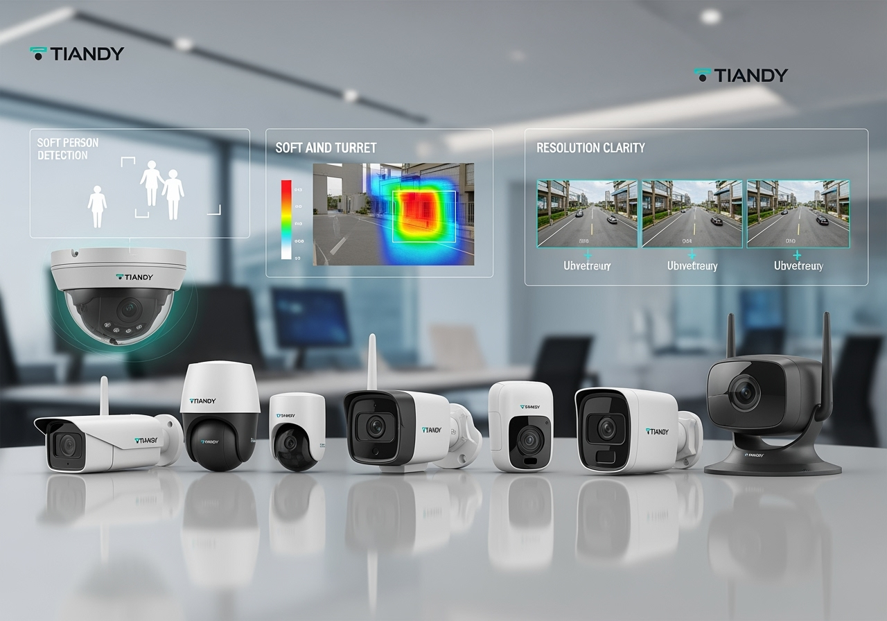 Как выбрать камеру Tiandy: руководство по типам, разрешению и аналитике