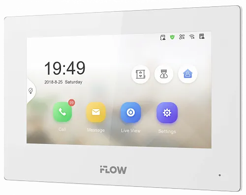 картинка Видеодомофон iFLOW F-VI-3242IPE1/WHITE от магазина Охранных систем и видеонаблюдения