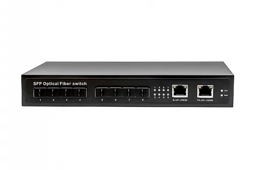 картинка NS-SW-8GX2G Коммутатор NST Gigabit Ethernet на 8 SFP + 2 RJ45 портов. от магазина Охранных систем и видеонаблюдения