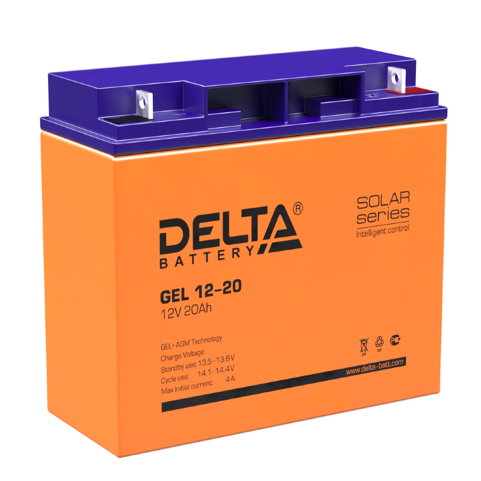 картинка DELTA battery GEL 12-20 от магазина Охранных систем и видеонаблюдения