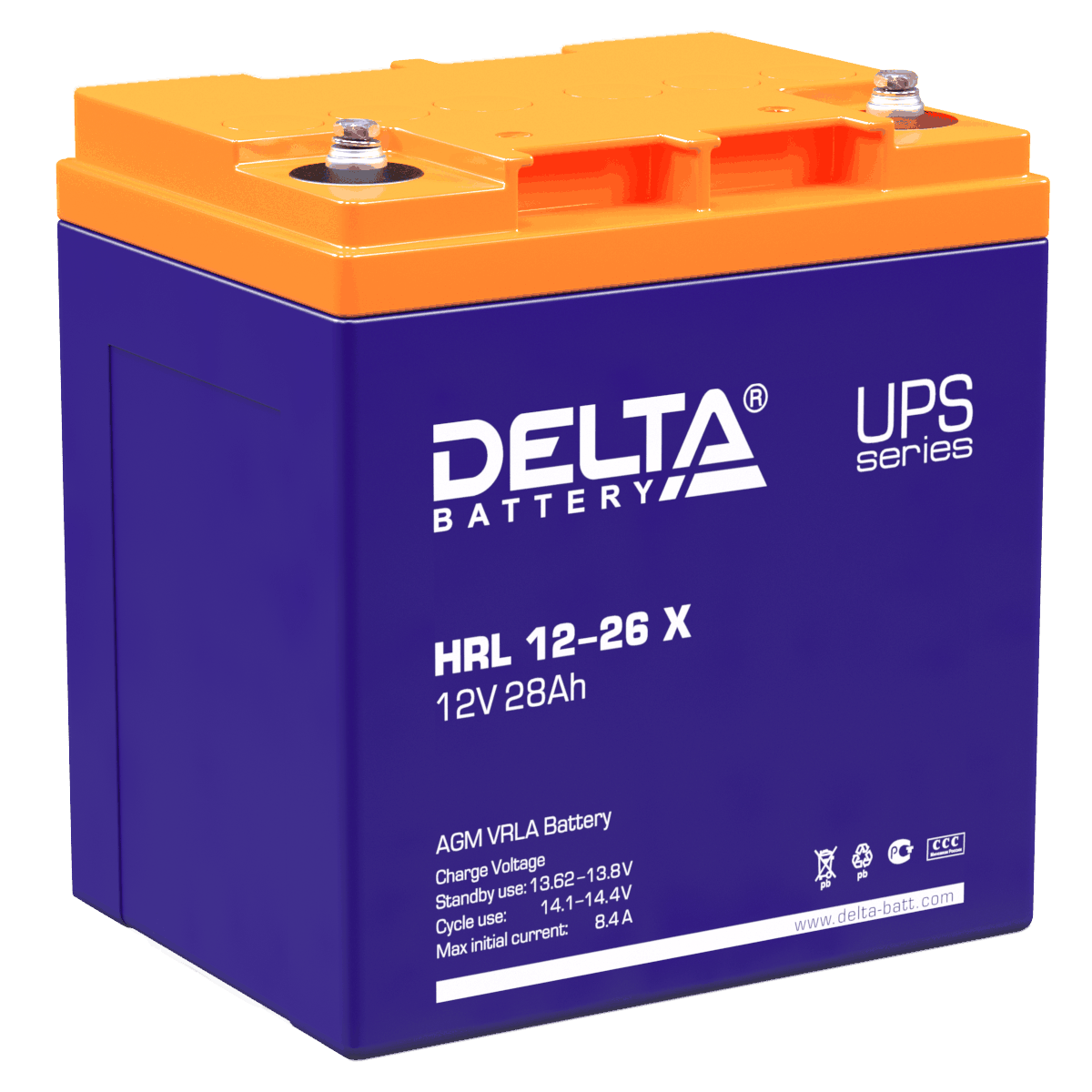 картинка Батареи DELTA HRL 12-26 X от магазина Охранных систем и видеонаблюдения