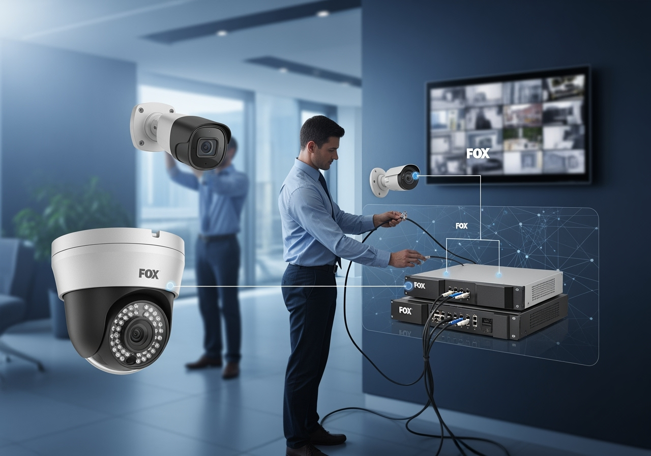 Камеры FOX для бизнеса: выбор, установка и интеграция с NVR