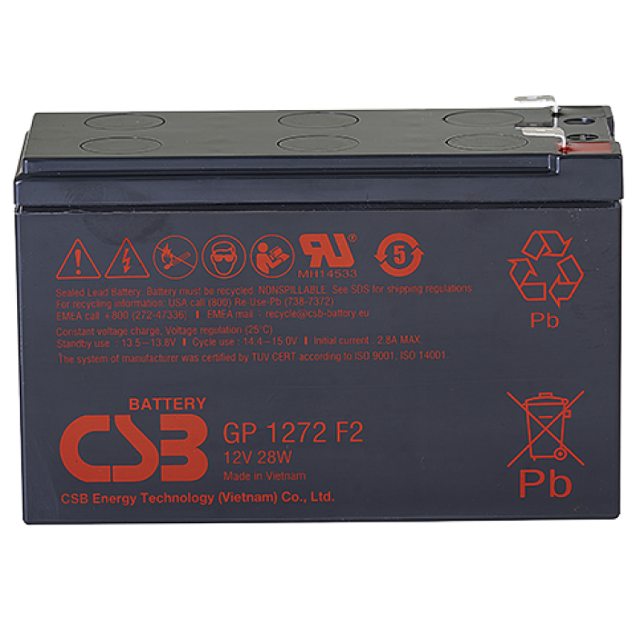 картинка Энерготех АКБ GP1272 F2 (12V28W) от магазина Охранных систем и видеонаблюдения