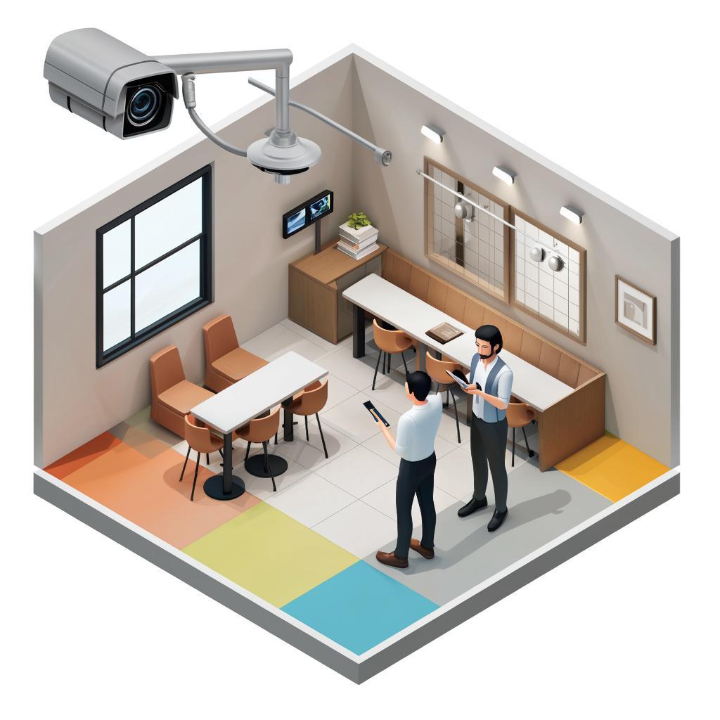 Подключение камеры в магазине/кафе: планы размещения, зонная безопасность