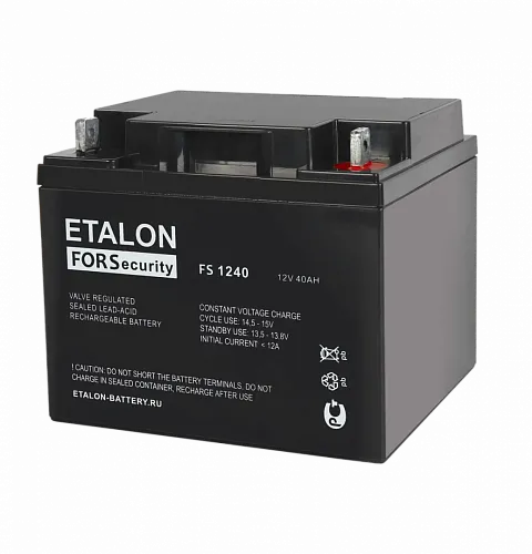 картинка Аккумулятор ETALON FS 1240 от магазина Охранных систем и видеонаблюдения
