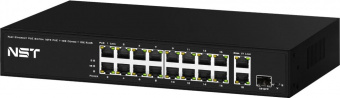 картинка PoE-коммутатор NST NS-SW-16F3G-P от магазина Охранных систем и видеонаблюдения