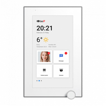 картинка Абонентский монитор BAS-IP AZ-07L White от магазина Охранных систем и видеонаблюдения