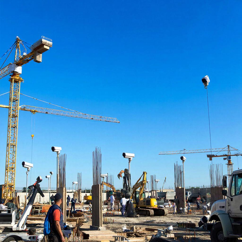 Использование беспроводных камер в строительстве и на площадке