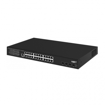 картинка PoE-коммутатор NST NS-SW-24G4G10-PL от магазина Охранных систем и видеонаблюдения