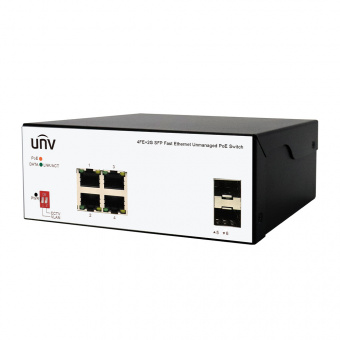 картинка Неуправляемый промышленный PoE-коммутатор Uniview ISW2000-4T2GP-POE-IN от магазина Охранных систем и видеонаблюдения