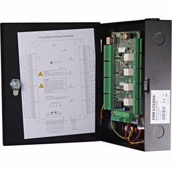 картинка Сетевой контроллер СКУД Hikvision DS-K2804 на 4 двери от магазина Охранных систем и видеонаблюдения