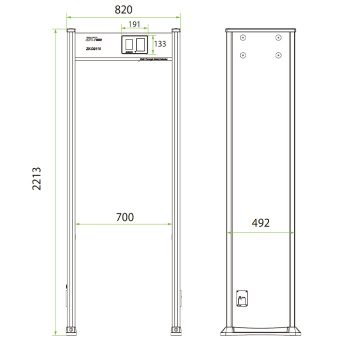 картинка Арочный металлодетектор TRASSIR TR-MD03U от магазина Охранных систем и видеонаблюдения