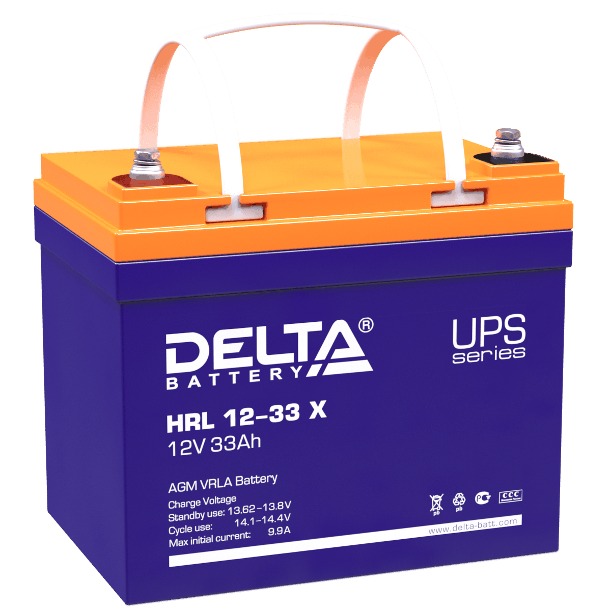 картинка Батареи DELTA HRL 12-33 X от магазина Охранных систем и видеонаблюдения