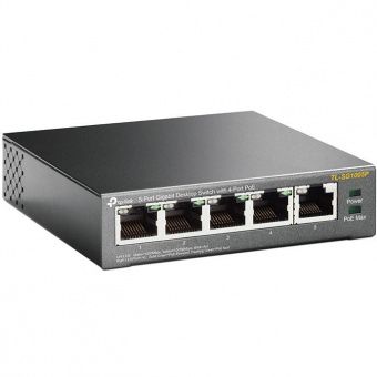 картинка PoE-коммутатор TP-Link TL-SG1005P от магазина Охранных систем и видеонаблюдения