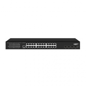 картинка PoE-коммутатор NST NS-SW-24G4G10-PL от магазина Охранных систем и видеонаблюдения