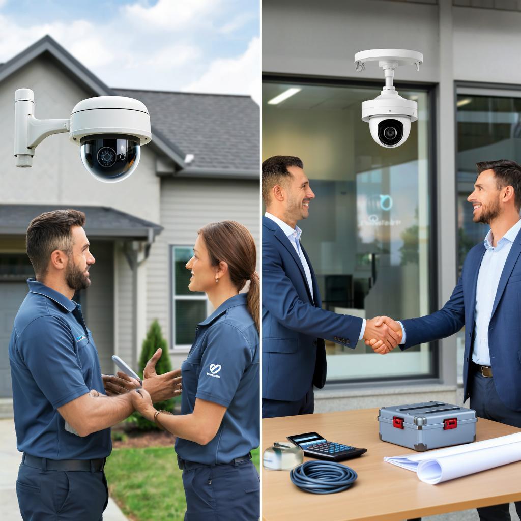 Цена установки камеры видеонаблюдения под ключ — расчёт для дома и бизнеса