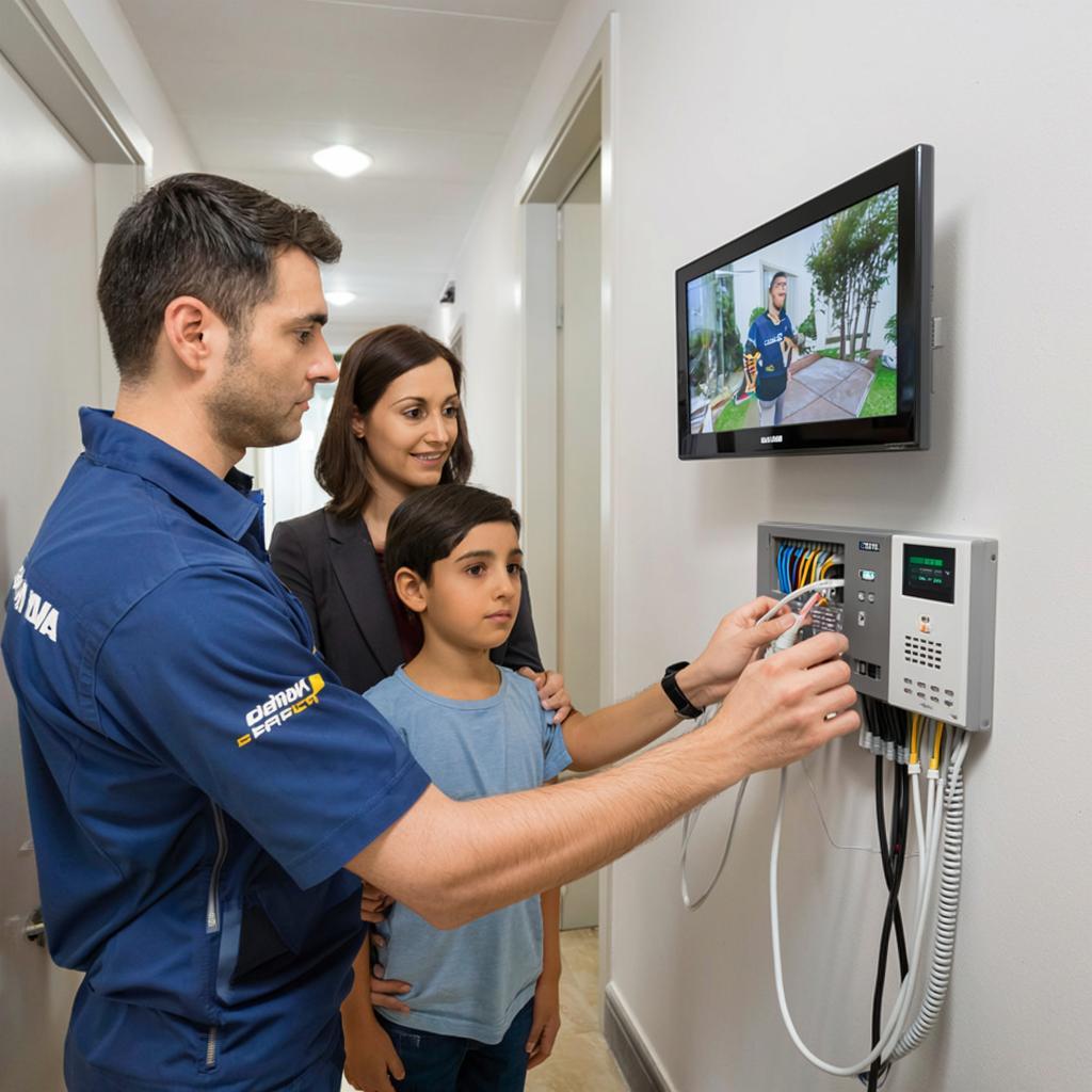 Монтаж видеодомофона Dahua в многоквартирном доме: требования и примеры