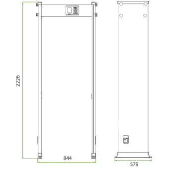 картинка Арочный металлодетектор TRASSIR TR-MD02W от магазина Охранных систем и видеонаблюдения
