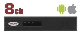 картинка Beward BK0108H2 IP видеорегистратор (8 ch, 8Mp, H265, (80 mbps) от магазина Охранных систем и видеонаблюдения