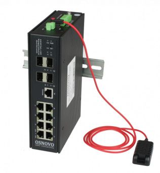 картинка РоЕ-коммутатор Osnovo SW-80804/ILS (port 90W, 720W) от магазина Охранных систем и видеонаблюдения