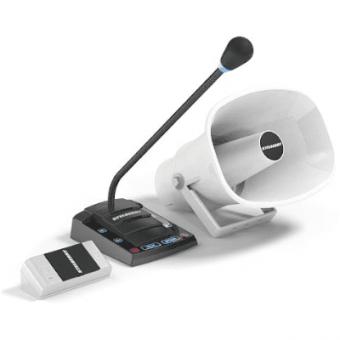 картинка Комплект переговорного устройства «клиент-кассир» STELBERRY S-515 с громким оповещением от магазина Охранных систем и видеонаблюдения