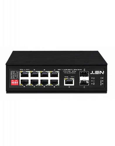 картинка PoE коммутатор NST Fast Ethernet NS-SW-8F3G-P/I от магазина Охранных систем и видеонаблюдения
