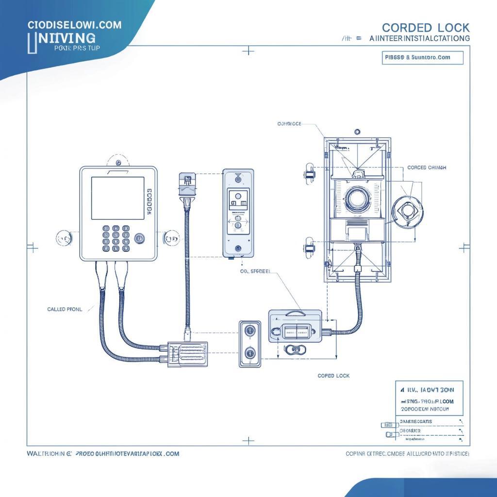 Установка видеодомофона с кодовым замком и домофоном: схема