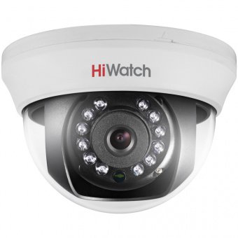картинка 2Мп HD-TVI купольная камера для помещений HiWatch DS-T201 с ИК-подсветкой от магазина Охранных систем и видеонаблюдения