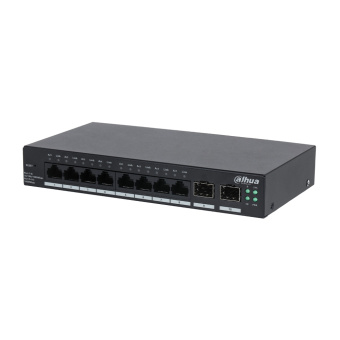 картинка 10-портовый управляемый гигабитный коммутатор Dahua DH-CS4210-8GT от магазина Охранных систем и видеонаблюдения