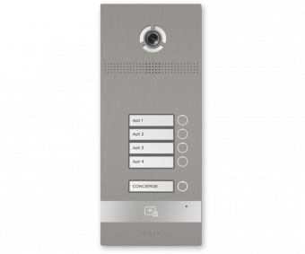 картинка Вызывная панель BAS-IP BI-04FB silver от магазина Охранных систем и видеонаблюдения