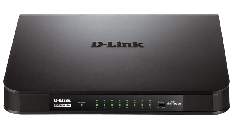 картинка D-Link DGS-1016A/B1B Коммутатор 16 портов от магазина Охранных систем и видеонаблюдения