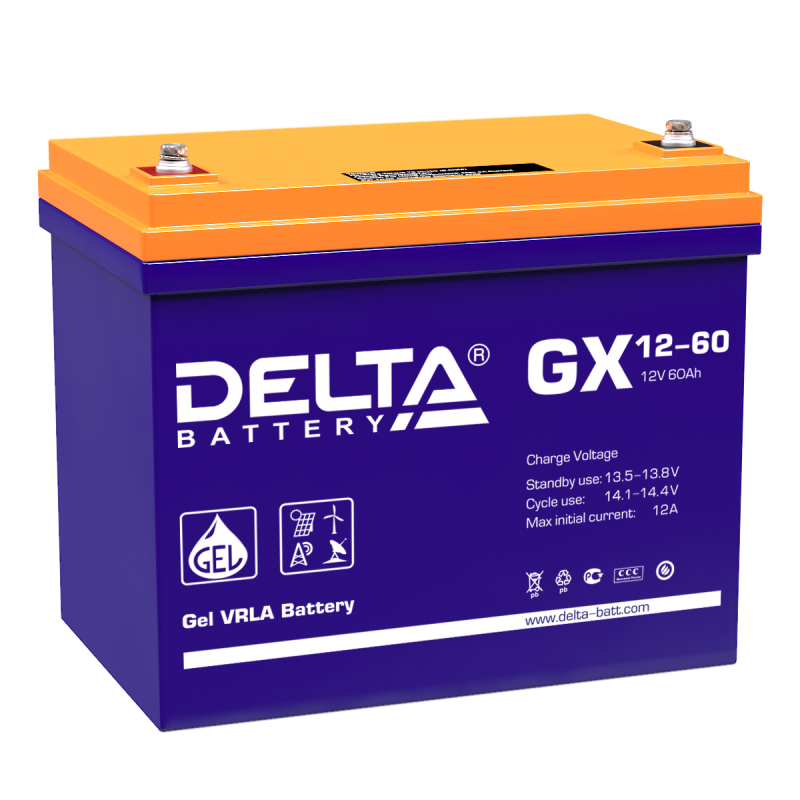 картинка DELTA battery GX 12-60 от магазина Охранных систем и видеонаблюдения
