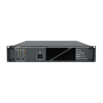картинка Двухканальный трансляционный усилитель мощности Sonar SPA-224DP от магазина Охранных систем и видеонаблюдения